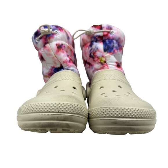 CROCS Classic Bone Lined Winter Warm Neo Puff Tie-Dye Slippers Women’s 6 - Picture 4 of 10